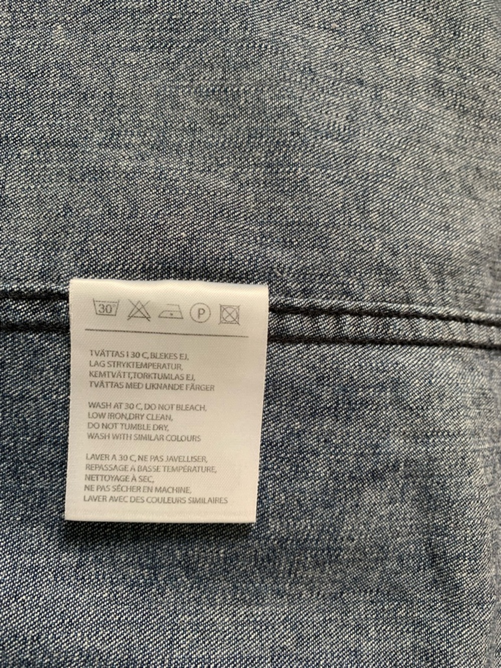 Acne Denim Shirt in Medium Blue - Picture 6 of 7